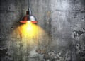 Stunning Grunge Concrete Wall Lamp Fixture A Modern Industrial Design Inspiration for Interior Spaces Royalty Free Stock Photo