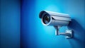 Sleek Blue Surveillance System CuttingEdge Security Camera Technology for Modern Protection