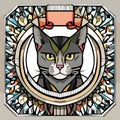 Enigmatic Elegance: The Graceful Grey Cat