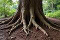 A Powerful Display of Natures Ingenuity Massive Tree Roots Spreading Across the Forest Floor in a Stunning Display