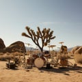 Desert Drumbeat: Rhythms Amidst the Arid Sands Royalty Free Stock Photo