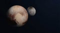 Pluto and Charon A Stunning Duo in the Outer Solar System Royalty Free Stock Photo