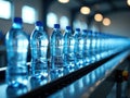 HighSpeed Automated Bottled Water Conveyor Belt System in Modern Industrial Setting Efficient Packaging and Logistics