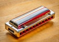 A captivating image showcasing a diatonic harmonica a rocket ship and the rule of thirds composition on a Royalty Free Stock Photo