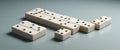 Dominoes Arranged in an Abstract Pattern Royalty Free Stock Photo