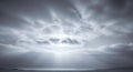 Dramatic Sky Over Water - A Study in Atmospheric Light and Shadow Royalty Free Stock Photo