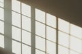 Soft Shadows Cast by Window Grids Royalty Free Stock Photo