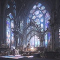 Gothic Cathedral Forge, Stained Glass Vividness