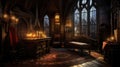 Gothic Room Enigma Unveiling the Eerie Charm in Ultra High Resolution AI generative