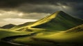 Captivating Island Photograph Of Grassy Hills In Denmark