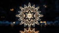 Captivating 4K Snowflakes Spiraling on Dark Background with Mesmerizing Animation Effects for Immersive Visual