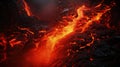 Captivating lava wallpaper: fiery beauty and volcanic landscapes in breathtaking visuals. Earth's core, hot lava