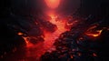 Captivating lava wallpaper: fiery beauty and volcanic landscapes in breathtaking visuals. Earth's core, hot lava