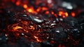 Captivating lava wallpaper: fiery beauty and volcanic landscapes in breathtaking visuals. Earth's core, hot lava Royalty Free Stock Photo