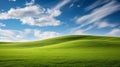Captivating Meadow Photograph Of Green Rolling Hills In Denmark