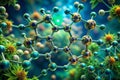 Unveiling the Cannabinoid Compound A Microscopic Exploration of Tetrahydrocannabinol THC Molecular Structure