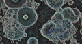 Captivating Microscopic World A Densely Detailed Abstract Composition of Interconnected Bubbles and Cellular Structures with Royalty Free Stock Photo