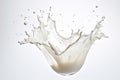 Captivating Milk splash background. Generate Ai Royalty Free Stock Photo