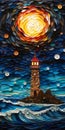 Stunning Mixed Media Coastal Landscape With Lighthouse: Paper Art And Quilling Techniques