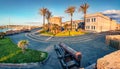 Captivating morning cityscape of Alghero town, Province of Sassari, Italy, Europe.