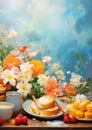 Captivating morning delights an invitation to savor Royalty Free Stock Photo