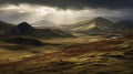 Captivating Mountain Landscape: Scottish Style With Golden Light