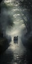 Mystical Canal: A Captivating Blend Of Traditional Chinese And Photorealistic Landscapes