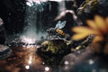 Enchanting Insect and Majestic Waterfall in Unreal Engine 5 with Insane Details