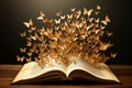 Captivating Open magic book butterfly. Generate Ai