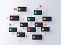 Captivating Organizational Hierarchy and Employee Information Visualization Showcasing Business Structure through Dynamic