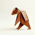 Captivating Origami: Walking Bear Paper Art