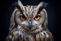 Captivating Owl portrait bird. Generate Ai