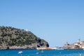 Two lighthouses on a coast