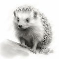 Hedgehog Pencil Sketch: Rough & Scribbly Perfection