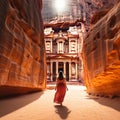 Captivating Petra: A Glimpse into Ancient Wonders Royalty Free Stock Photo