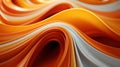 Radiant Ripples: Concentric Highly Detailed Orange Abstract