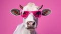 Specs and Spots: A Fashionable Bovine Icon