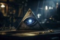 A captivating photo showcasing the Masonic symbol of the Providence Eye