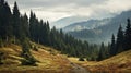 Scenic Autumn Forest In Russian Federation: Moody And Atmospheric Landscape Photography