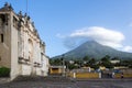 Architectural detail of San Juan del Obispo in Sacatepequez, Guatemala