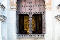 Architectural detail of San Juan del Obispo church in Sacatepequez, Guatemala