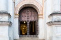 Architectural detail of San Juan del Obispo church in Sacatepequez, Guatemala