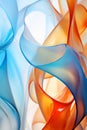 Unity of Love: Vibrant Abstract Shapes Embracing in Graceful Harmony
