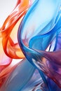 Unity of Love: Vibrant Abstract Shapes Embracing in Graceful Harmony
