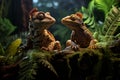 Enchanting Geckos in a Tropical Oasis