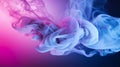 Ethereal Dance: Vibrant Abstract Color Smoke Floating Mid-Air