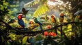 Enchanting Rainforest Avian Symphony
