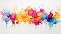 Vibrant Watercolor Blobs: A Playful Symphony of Colors