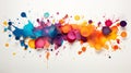 Vibrant Watercolor Blobs: A Playful Symphony of Colors