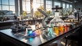 Laboratory Table: A Reflection of Scientific Precision